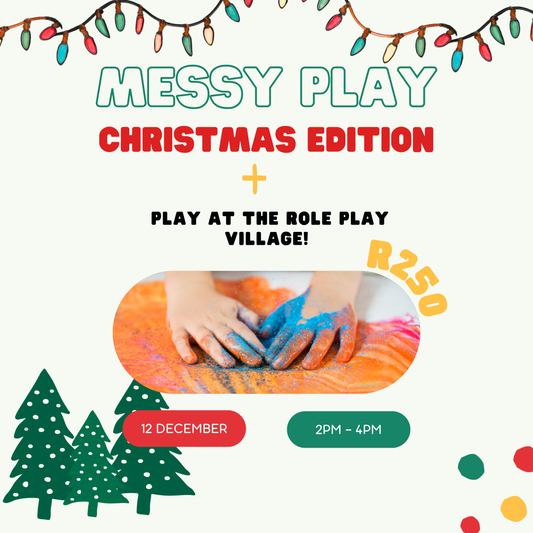 Messy Play: Christmas Edition + play at the role play village