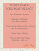 MESSY PLAY & ROLE PLAY VILLAGE